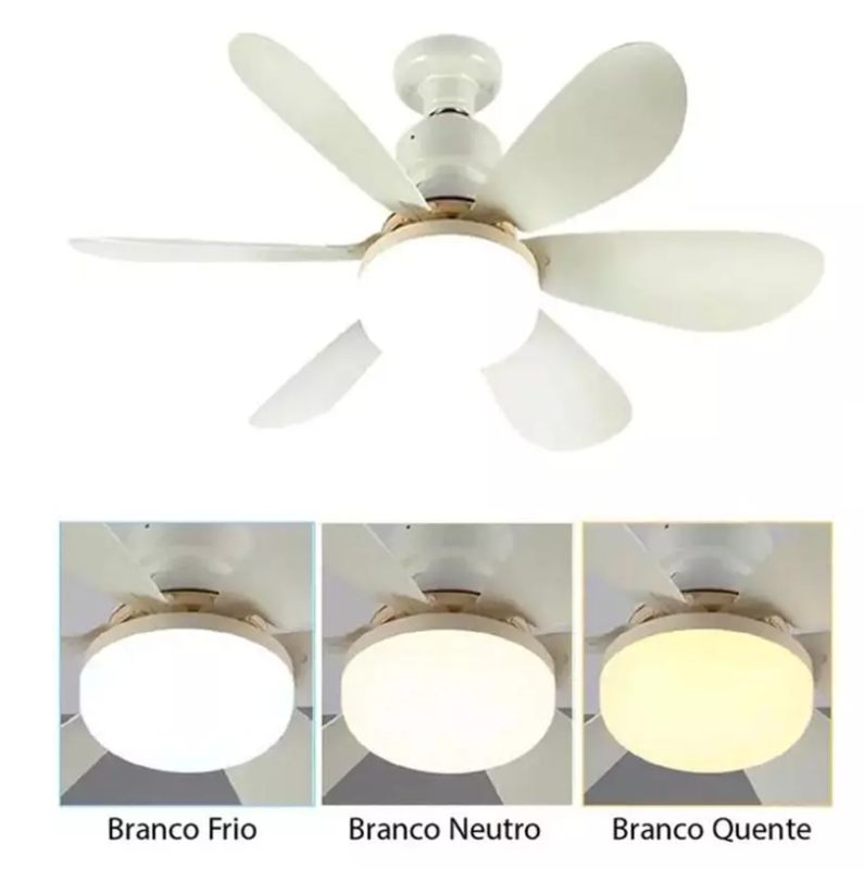 Três tons de luz: branco frio, neutro e quente